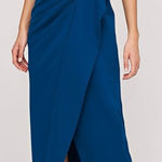 Kay Unger NEW  Dark Ink Frances Column Sleeveless Gown Sz 4 Photo 0