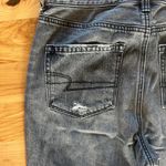 American Eagle AE Women's Black High Rise Distressed Jeans Size 8 X-Long LN Photo 4