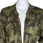 Knox Rose  Jacket Women Small Open Front Waterfall‎ Hem Camouflage Camo Utility Photo 4