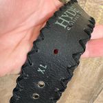 Hyde Collection Black Leather Silver Studded Western Rhinestone Belt XL Photo 4