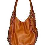 Merona by Target faux leather brown over the shoulder handbag purse pockets Photo 0