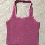 GB Ribbed pink halter top Pink Ribbed Women's Top size L Size L Photo 0