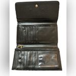 Bebe  Black Logo Embossed Faux Leather Wallet Photo 2