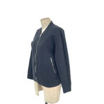 Everlane  Utility Scuba Track Zip Bomber Jacket‎ in Black Size Small Photo 4