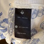 Like New Anthropologie Emily Lovelock Emma Top Medium Floral Elephant Palm Tree Photo 6