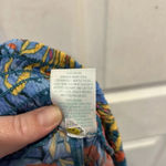 Kona Sol  Pants Women's L Pull on Rayon Smock Waist Wide Slit Leg Tropical Lounge Photo 6