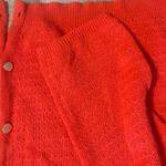 Draper James Coral Gold Buttons Stitch Cardigan 1X *missing last button* Photo 7