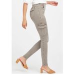 Spanx  Stretch Twill Ankle Cargo Pants Desert Dune Womens Small Photo 10