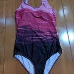 One Piece  Ombre Swimsuit Women's Size Medium Pink Photo 0