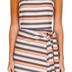 Adelyn Rae  Romper Skort Striped Dress Size Medium Photo 0