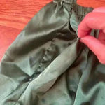 Pajamagram Pajamas Christmas Candy Cane Flannel Top Satin Shorts Size Large Red Photo 6