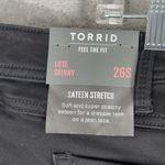 Torrid Jeans Women 26 Short Black Luxe Skinny Casual Neutral Minimal Grunge Punk Photo 8