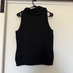 Vintage Finity Naturals Black Knit Sleeveless Cowl Neck Tank Top Vest Casual Lrg Size L Photo 1
