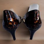 Alex Marie  Tortoise Criss‎ Cross D'Orsay Heels Pumps Dressy Party Evening Sz 7.5 Photo 4