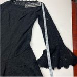 Shani Tiered Flounce Double Ruffle Lace Dress Womens SZ 10 Black Long Sleeve NEW Photo 9