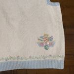 Marisa Christina Classics Womens HandKnit Vest Easter Bunny Embroidery Pastel M Pink Size M Photo 6