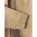 Preston & York  women’s Collarless Soft Leather Jacket Size Small Tan Photo 4