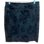 Joe B  Short Pull on Black on Black Floral Skirt Sz XL NWT Photo 0