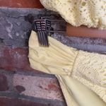 Mossimo Supply Co. Yellow Lace string Bikini Bathing suit Size L Size L Photo 2