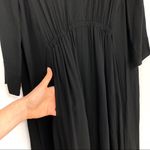 Raquel Allegra Tie Back Midi Dress Black 1 / S Photo 5