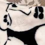 Vintage Donnybrook Faux Fur Coat Jacket Car Coat Faces Oversized L Large Black Photo 9