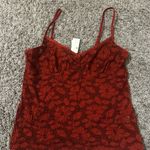 Aerie  Red Floral Lace Pajama Set Photo 5
