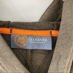 Cloudveil green asymmetrical zip moto hoodie sweatshirt jacket modal blend NEW M Size M Photo 4