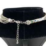 Free People  | Silver Reflective Snakeskin Lariat Choker Photo 3