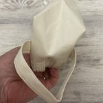 Tan & White Double Zip Small Travel Bag 5" X 7" Photo 3