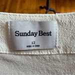 SUNDAY BEST ARITZIA Sandrine Mini Dress Light Birch White Size 12 Photo 6