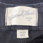 Universal Threads Universal Thread Black Ankle Cropped Bootcut Denim Jean with Frayed Hem Size 14 Photo 6