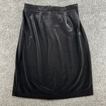 R&K Evening Vintage Y2K Black Velvet Midi Skirt 10 Petite Gothic Going Out Size 10P Photo 5