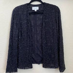 Emanuel Ungaro stunning vintage beaded‎ jacket size 4/ 38 Black Photo 0