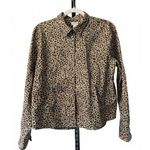 J.Crew Women's Leopard Print Button-Up Shirt - Size Large Photo 0