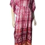 BeachLunchLounge BEACH by  Womens Size L Magenta Pink Orange Maxi Kaftan Cover Up Photo 1