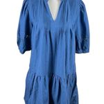 Sea New York Loren Tunic Dress Blue Embroidered Cotton Size L Yacht Wife Size L Photo 1