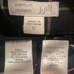 J.Jill Womens Pants Black Ankle Premium Bi Stretch Windowpane Plaid Size 12 Photo 7