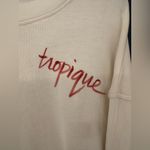 Joie  Caleigh B Oversized Women’s Porcelain White Crop Top Sweater Size Medium Photo 2