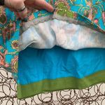 Vintage 60s batik handmade mini skirt turquoise Green Size XXS Photo 1