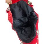 Cheerleader Red patent shiny tote bag Red Photo 8