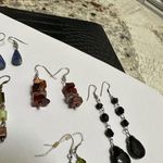 Lot Of 5 Dangle Drop Mix Pierced Earrings Bead, Beaded Variety Photo 2