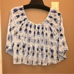 BB Dakota BB Dakota Off the Shoulder Mina Top Batik Blue XS Photo 2