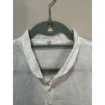 Eskandar 100% Linen White Tunic Shirt Dress Sz 1 Lagenlook Size M Photo 3