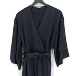 Thirdlove  Satin Short Robe Black OS Photo 1