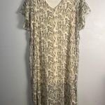 VICI  Camino Snake Print Metallic midi Dress size large Photo 4
