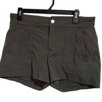 Athleta  Women's Cargo Shorts Size 6 Standard Olive Green Casual 4" Photo 0