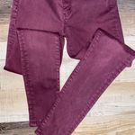 American Eagle Maroon Hi-Rise Jeggings Photo 4