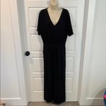 Pact  Revive Deep-V Black Jumpsuit Size Medium Photo 5