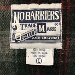 Vintage No Barriers Plaid Wool Fringe Crop Vest L Gray Size L Photo 4