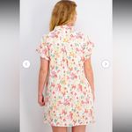 Faherty  Hana Floral Print‎ 100% Cotton Collared Shirt Tunic Dress Sz XSmall Photo 2